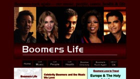 What Boomerslife.org website looked like in 2017 (6 years ago)