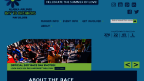 What Baytobreakers.com website looked like in 2017 (6 years ago)