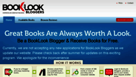 What Booklookbloggers.com website looked like in 2017 (6 years ago)