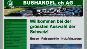 What Bushandel.ch website looked like in 2017 (7 years ago)