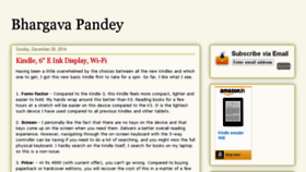 What Bhargavapandey.com website looked like in 2017 (6 years ago)
