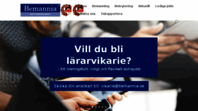 What Bemannia.se website looked like in 2017 (6 years ago)