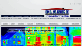 What Blankefenster.de website looked like in 2017 (6 years ago)