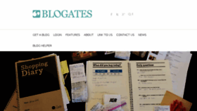 What Blogates.com website looked like in 2017 (6 years ago)