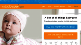 What Babyguybox.com website looked like in 2017 (6 years ago)