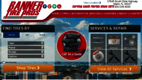 What Bannertirepros.com website looked like in 2017 (7 years ago)