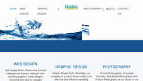 What Bluefishcreative.com.au website looked like in 2017 (6 years ago)