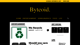 What Byteoid.com website looked like in 2017 (6 years ago)
