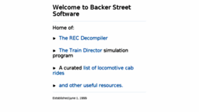 What Backerstreet.com website looked like in 2017 (6 years ago)