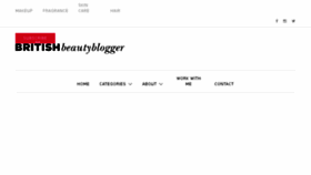 What Britishbeautyblogger.com website looked like in 2017 (6 years ago)
