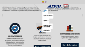 What Baltjuta.lt website looked like in 2017 (6 years ago)