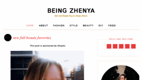 What Beingzhenya.com website looked like in 2017 (6 years ago)