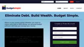 What Budgetsimple.com website looked like in 2017 (6 years ago)