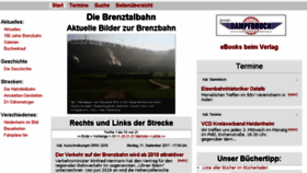 What Brenzbahn.de website looked like in 2017 (6 years ago)