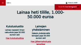 What Banknorwegian.fi website looked like in 2017 (6 years ago)