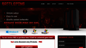 What Battleping.com website looked like in 2017 (6 years ago)