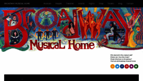 What Broadwaymusicalhome.com website looked like in 2017 (6 years ago)