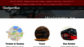 What Badgerbus.com website looked like in 2017 (6 years ago)