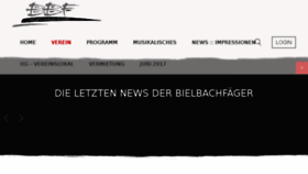 What Bielbachfaeger.ch website looked like in 2017 (6 years ago)