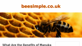 What Beesimple.co.uk website looked like in 2017 (6 years ago)