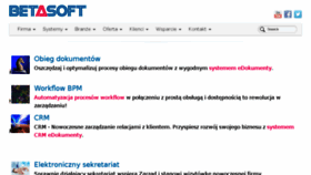 What Betasoft.pl website looked like in 2017 (7 years ago)