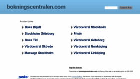 What Bokningscentralen.com website looked like in 2017 (6 years ago)