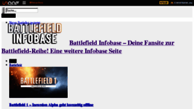 What Battlefield-infobase.de website looked like in 2017 (6 years ago)