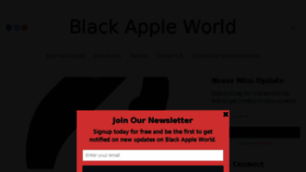 What Blackappleworld.com website looked like in 2017 (6 years ago)
