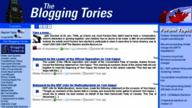 What Bloggingtories.ca website looked like in 2017 (6 years ago)