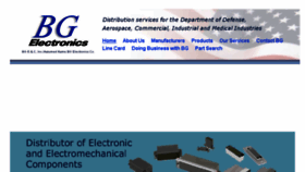 What Bgelectronics.com website looked like in 2017 (6 years ago)