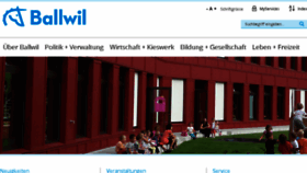 What Ballwil.ch website looked like in 2017 (6 years ago)
