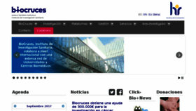 What Biocruces.com website looked like in 2017 (6 years ago)