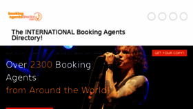 What Bookingagentsdirectory.com website looked like in 2017 (6 years ago)