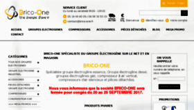 What Brico-one.fr website looked like in 2017 (6 years ago)