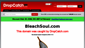What Bleachsoul.com website looked like in 2017 (6 years ago)