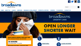 What Broadlawns.org website looked like in 2017 (6 years ago)