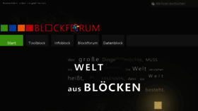 What Blockforum.de website looked like in 2017 (6 years ago)