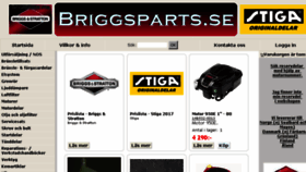 What Briggsparts.se website looked like in 2017 (6 years ago)
