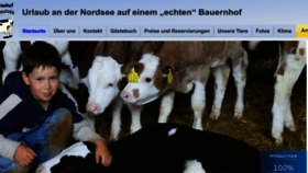 What Bauernhofurlaub-nordsee.com website looked like in 2017 (6 years ago)