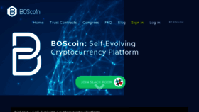 What Boscoin.io website looked like in 2017 (6 years ago)