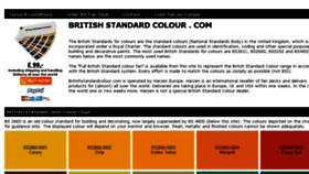 What Britishstandardcolour.com website looked like in 2017 (6 years ago)
