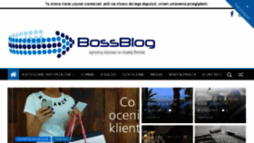 What Bossblog.pl website looked like in 2017 (6 years ago)
