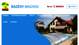 What Bazenymachov.cz website looked like in 2017 (6 years ago)