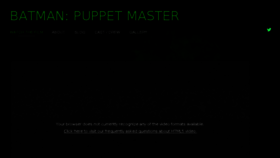 What Batmanpuppetmaster.com website looked like in 2017 (6 years ago)