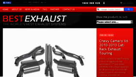 What Bestexhaust.com.au website looked like in 2017 (6 years ago)