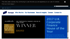 What Bairdeurope.com website looked like in 2017 (6 years ago)