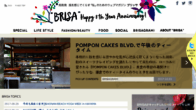 What Brisa.jp website looked like in 2017 (6 years ago)