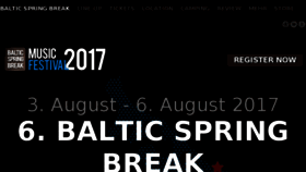 What Balticspringbreak.de website looked like in 2017 (6 years ago)