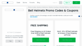 What Bellhelmets.bluepromocode.com website looked like in 2017 (6 years ago)