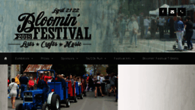 What Bloominfestival.com website looked like in 2017 (6 years ago)